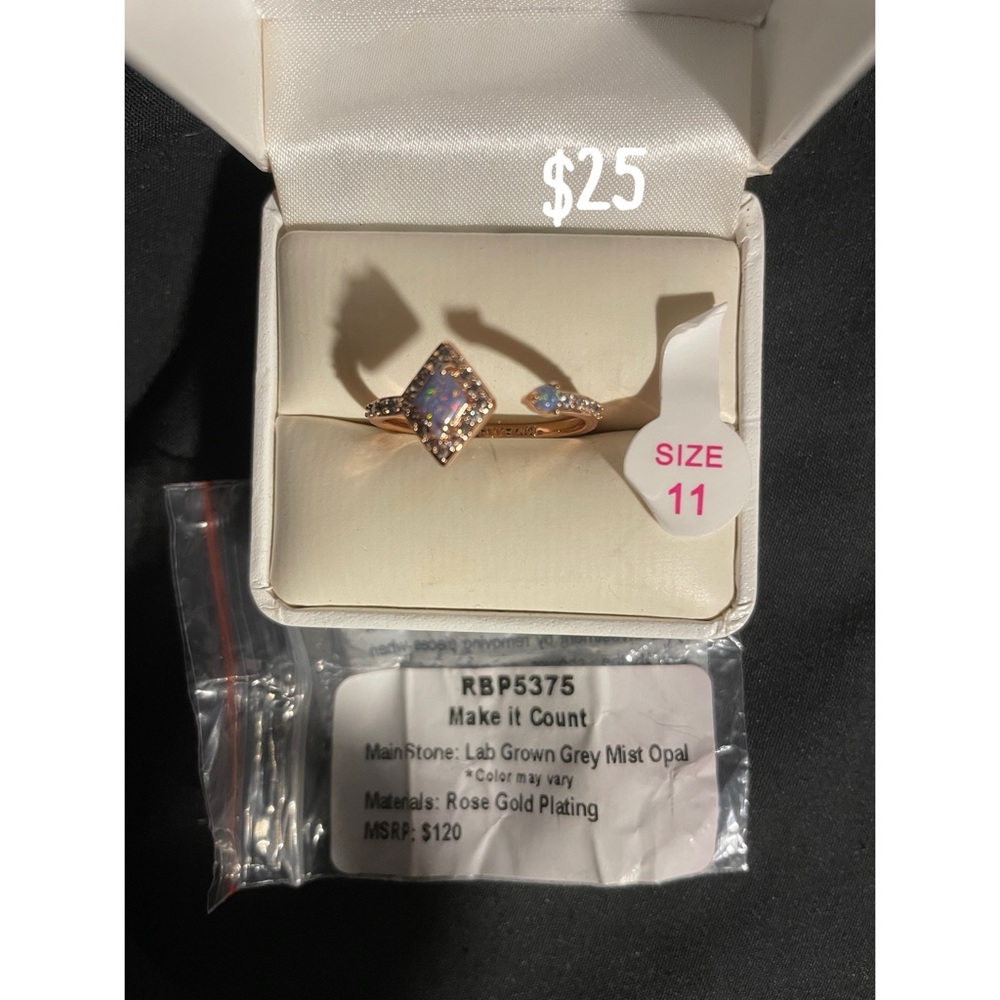 Make it Count Rose Gold Ring with Opal